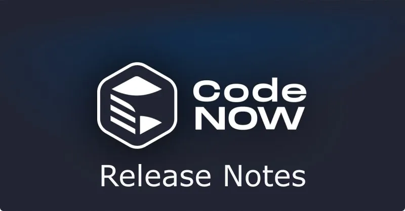 CodeNOW Release Notes 6.8
